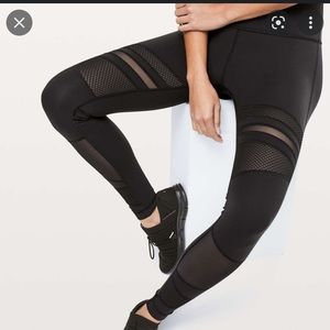 LULULEMON mix mesh leggings